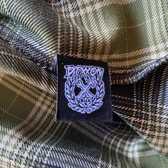 NWOT Dixxon Action Women’s Plaid Button Up Collared Flannel. Polyester. Medium. - Picture 9 of 16